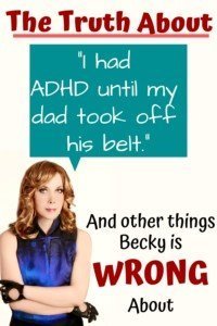 ADHD is real, ADHD is not bad parenting pin