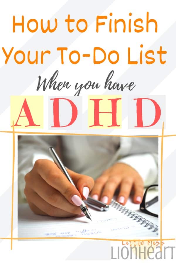 how to finish assignments with adhd