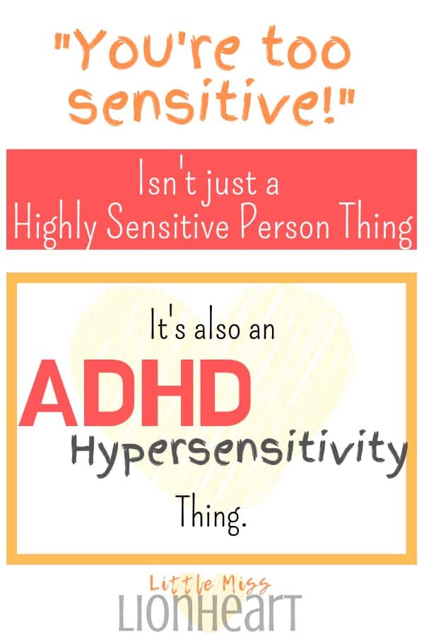 HSP and ADHD sensitivity pin