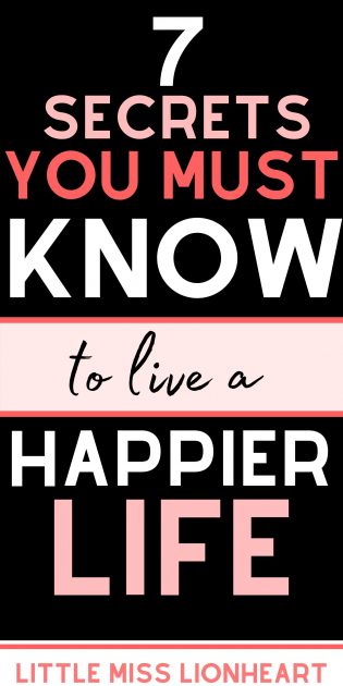 how to live a happy life