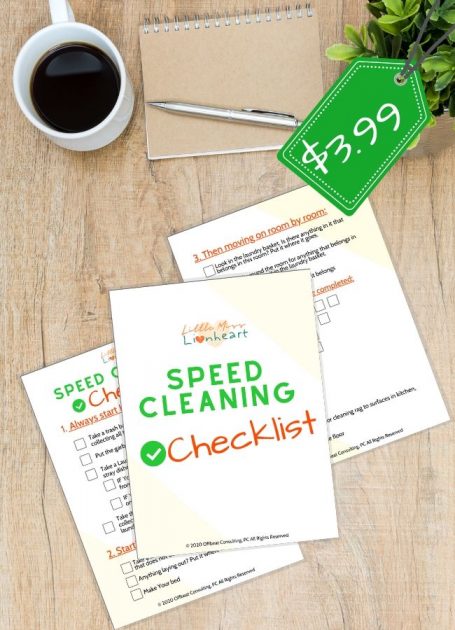 Speed Cleaning Checklist - Clean Your Home in 2 Hours or Less