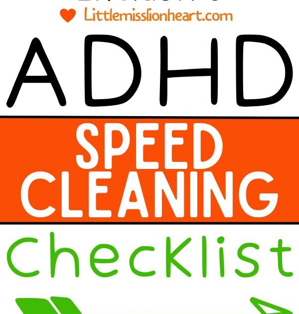 ADHD Cleaning Checklist