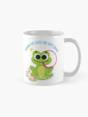 ADHD merch: ADHD mug 'Frog gots the spicy brain'