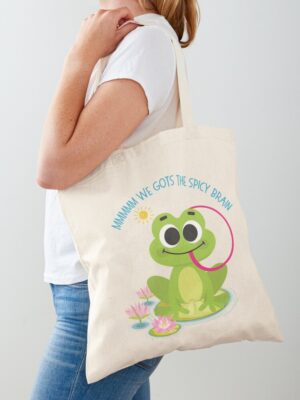 adhd merch: adhd bags 'spicy frog brain' cotton tote