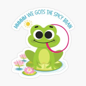 ADHD Merch: Mmmm we gots the spicy brain sticker