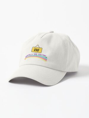 adhd merch: adhd hag 'brb mentall side questing' rainbow