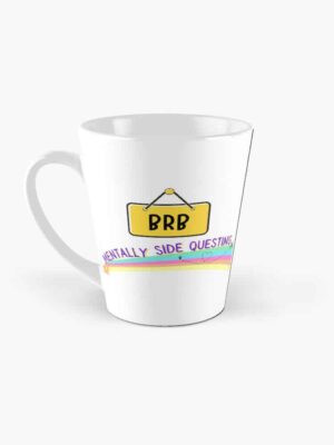 ADHD merch: ADHD mug 'BRB mentally side questing'