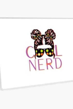 adhd merch: adhd office supplies laptop skin 'cool nerd'
