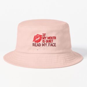 adhd merch: adhd accessories hat 'if my mouth is quiet read my face'