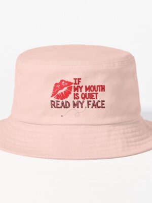 adhd merch: adhd accessories hat 'if my mouth is quiet read my face'