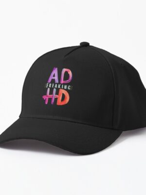 adhd merch: adhd accessories hat 'freaking adhd'