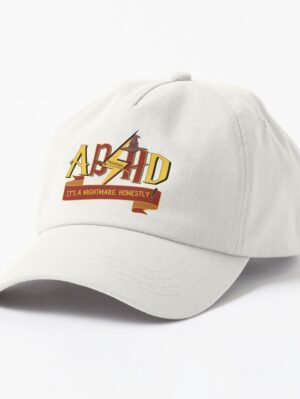 adhd merch: adhd accessories hat 'adhd its a nightmare honestly'