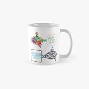 ADHD merch: ADHD coffee mugs '5 speed brain living in an automatic world'