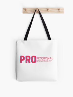 adhd merch: adhd bags tote 'professional procrastinator'