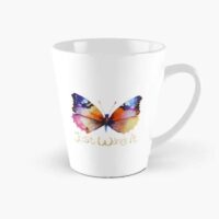 ADHD merch: ADHD mug 'just wing it' with colorful butterfly