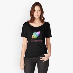 ADHD merch: ADHD t shirt rainbow ADHD butterfly just wing it
