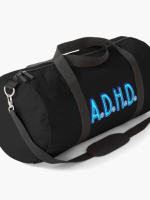 adhd merch adhd bags duffle 'ass doesn't have dopamine'